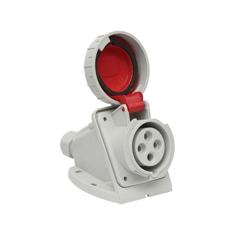Tomacorriente para adosar industrial 3x16A+T 400 415V IP44 6h