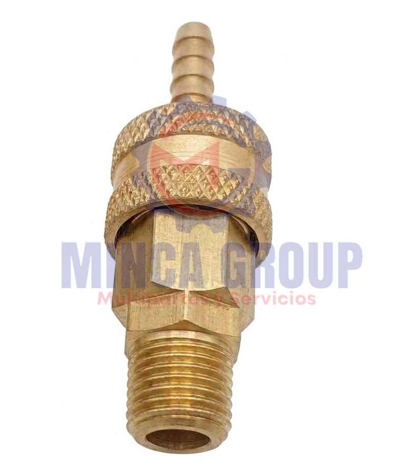 Bronce Acople Rapido 1.4 NPT Macho Fijo x 1.4 Espiga ARME-0404